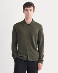 Ultrasoft Button-Down Sweater | Heather Beech