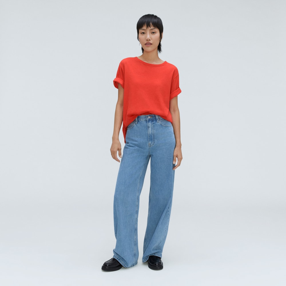 The Air Tee | Red Orange