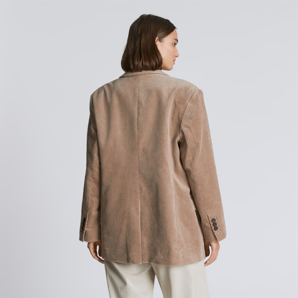 The Corduroy '80s Blazer | Taupe Grey