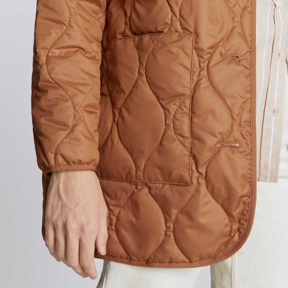 The Quilted Liner | Tawny Brown