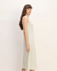 The Rib-Knit A-Line Tank Dress | Bone