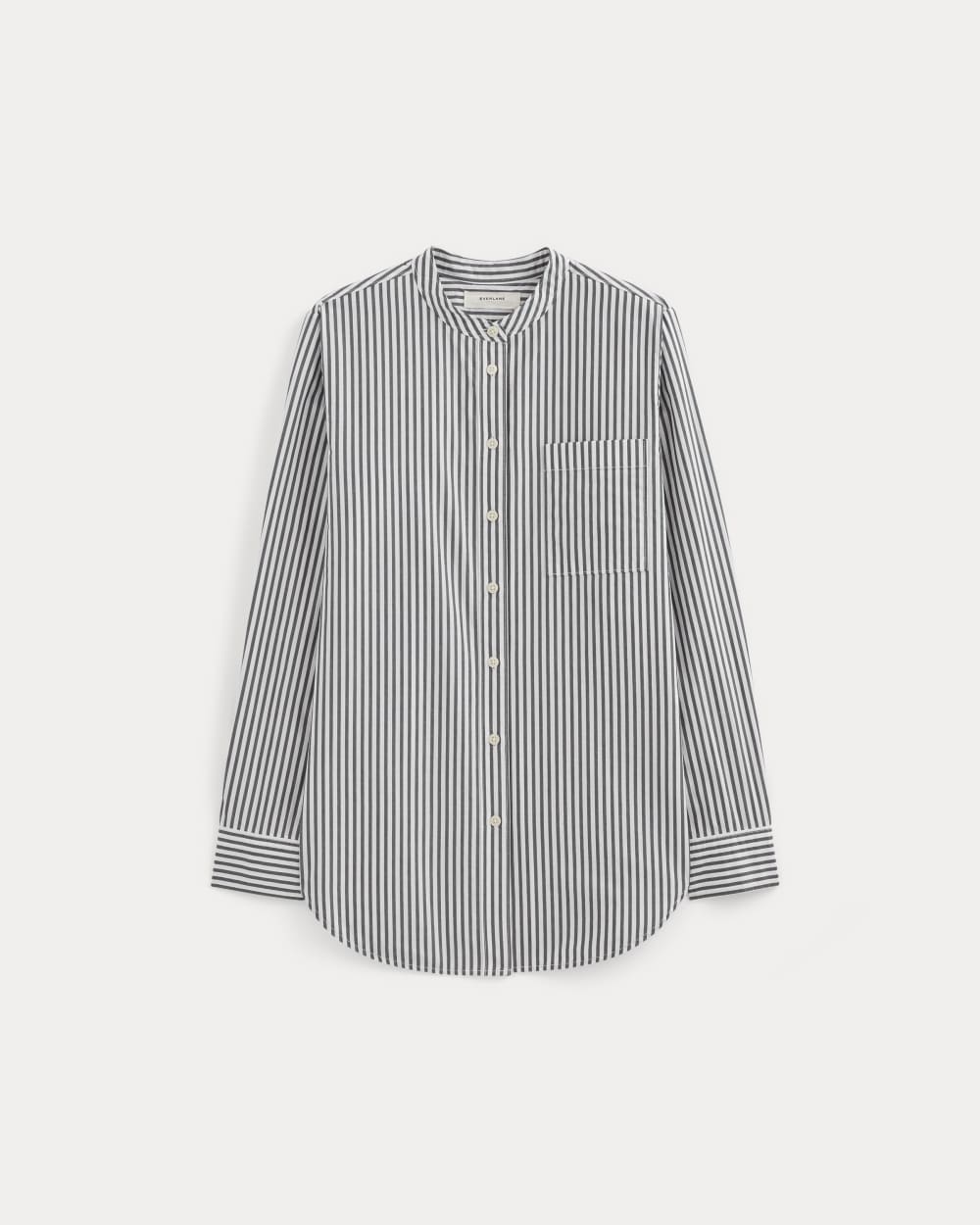 The Oversized Shirt in Ultrasoft Cotton | Optic White / Black