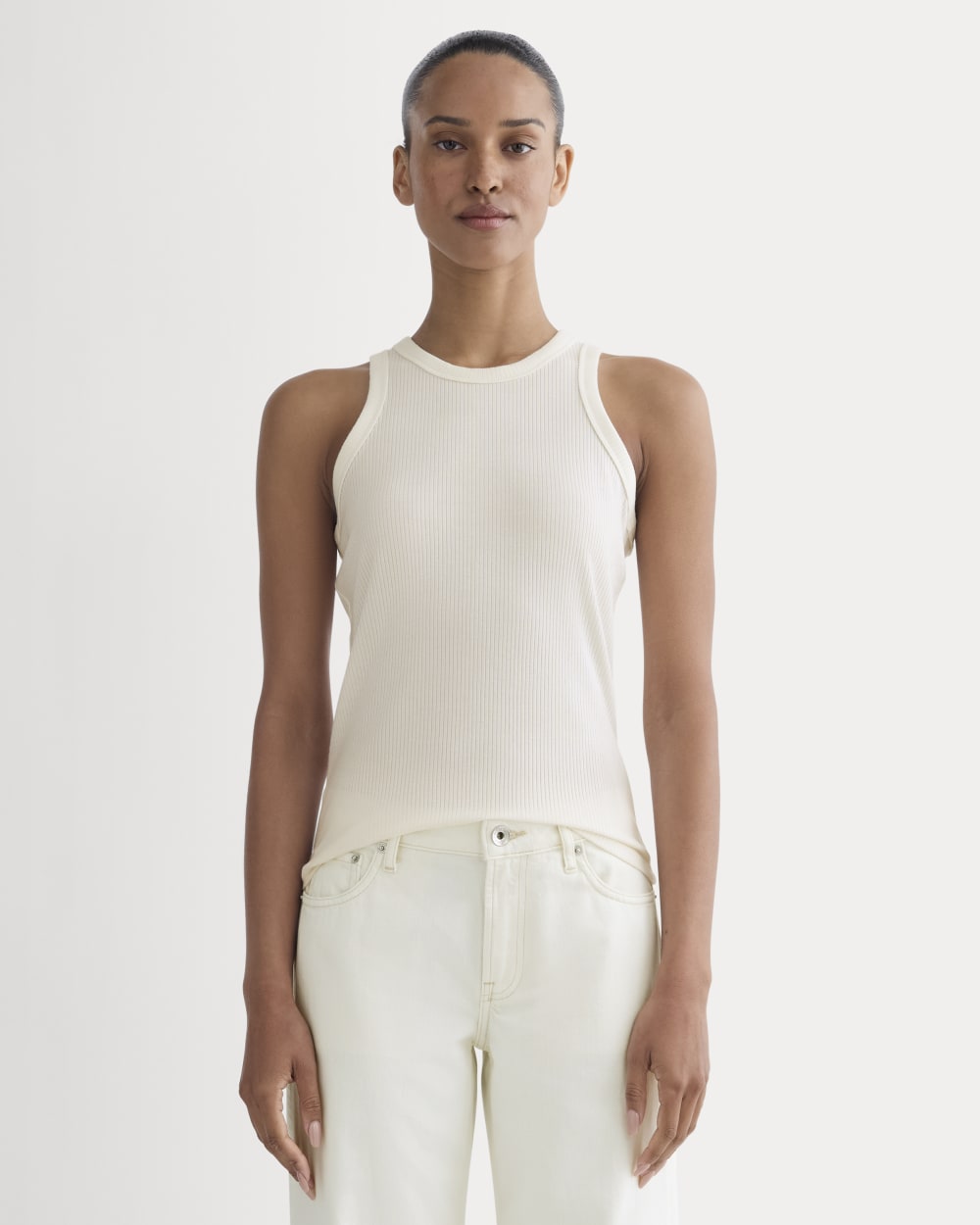 The Shimmy Cutaway Tank | Bone