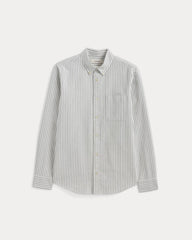 The Slim Oxford Shirt | Bone/Navy | Tall