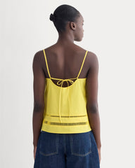 The Lace Trim Tank | High Visibility Yellow