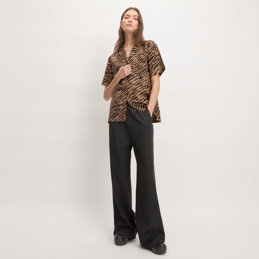 The Poplin Shirt | Tiger Stripe Toasted Coconut