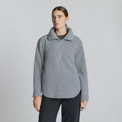 The ReNew Fleece Half-Zip | Heathered Coal