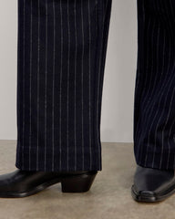 The Draper Pant in Wool | Navy / White