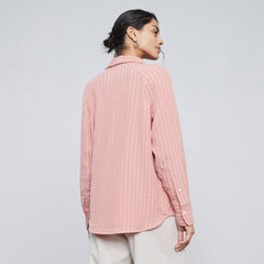 The City Stripe Shirt | Light Rose