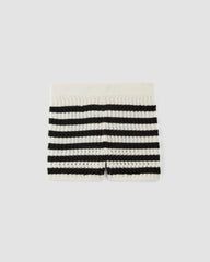 The Crochet Knit Short | Bone / Black
