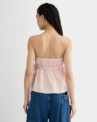 The Seersucker Tube Top | Soft Orange