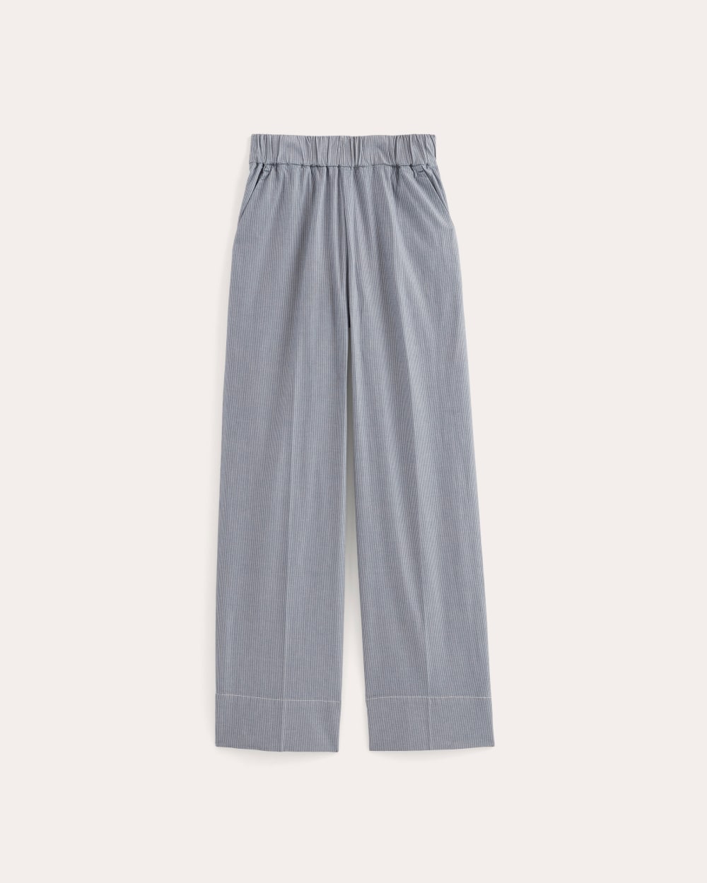 The Easy Pant | Dark Denim Pinstripe