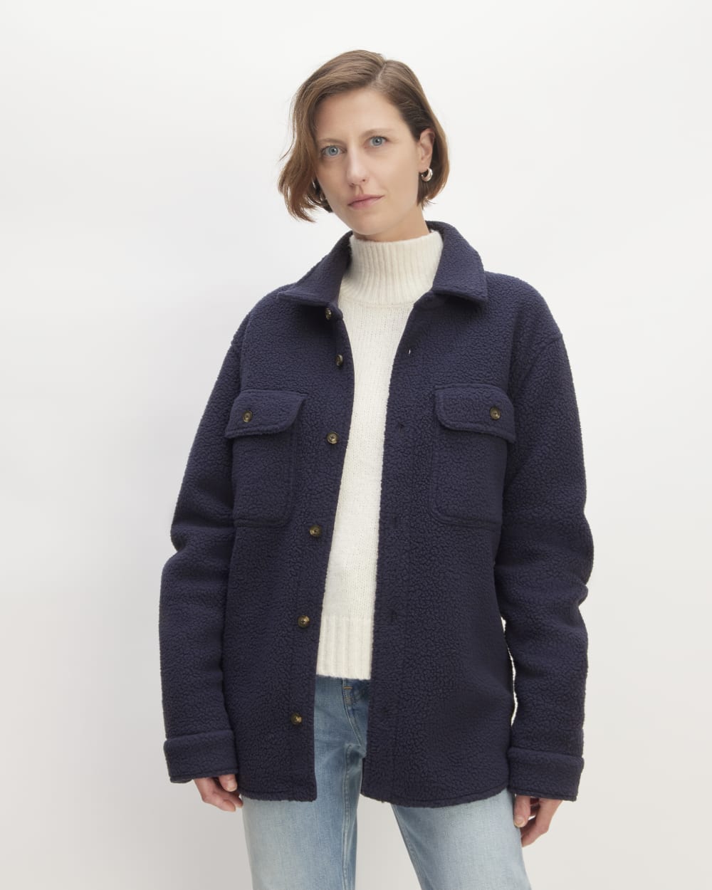 The ReNew Fleece Everyone Overshirt | Navy