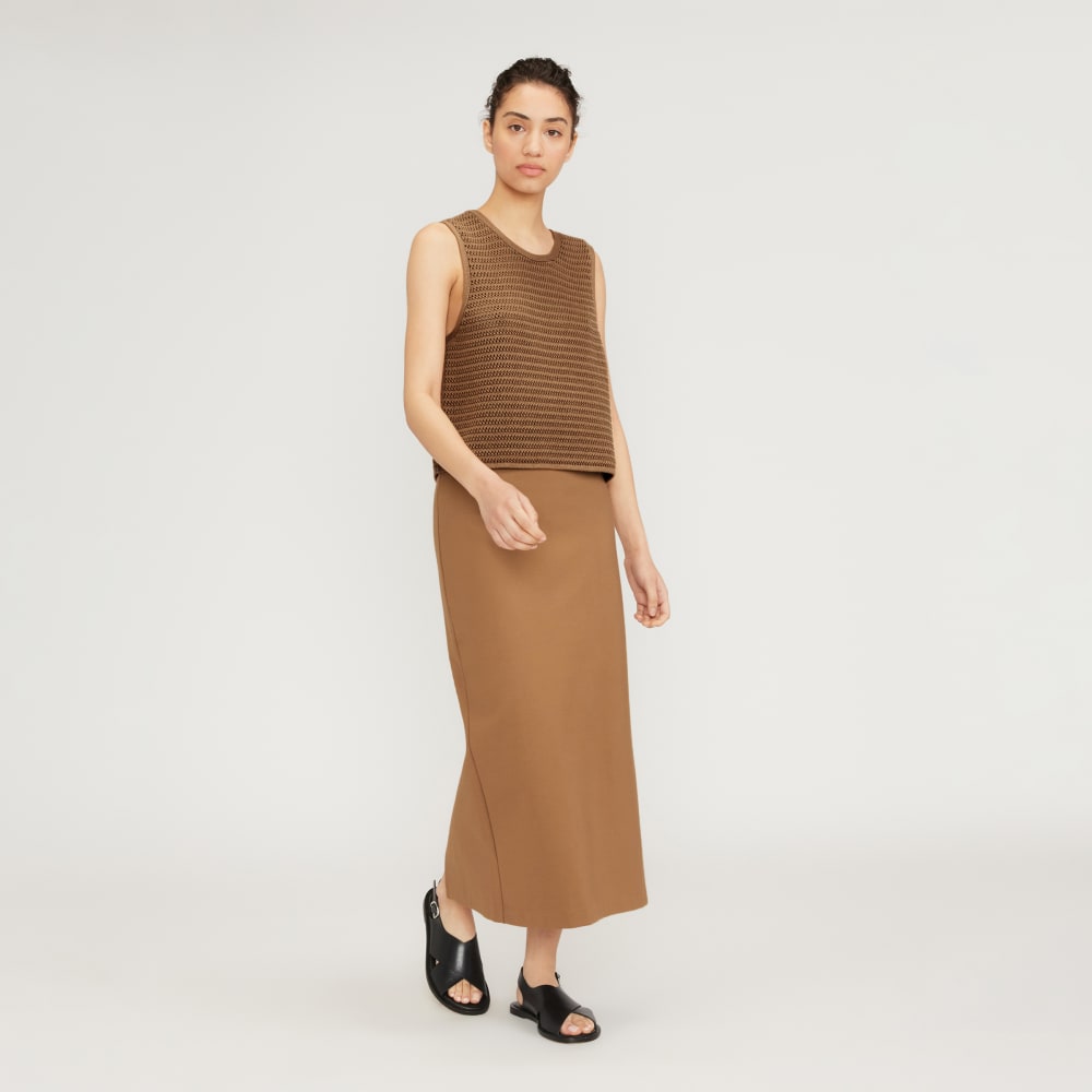 The Crochet Knit Cami | Toasted Coconut