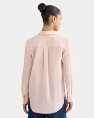 The Must-Have Shirt in Washable Silk | Soft Rose
