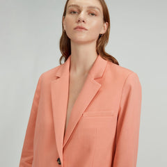 The Oversized Blazer in Buttersmooth | Tawny Pink