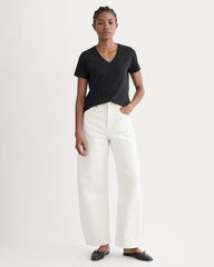 The Slim V-Neck Tee in Essential Cotton | Black