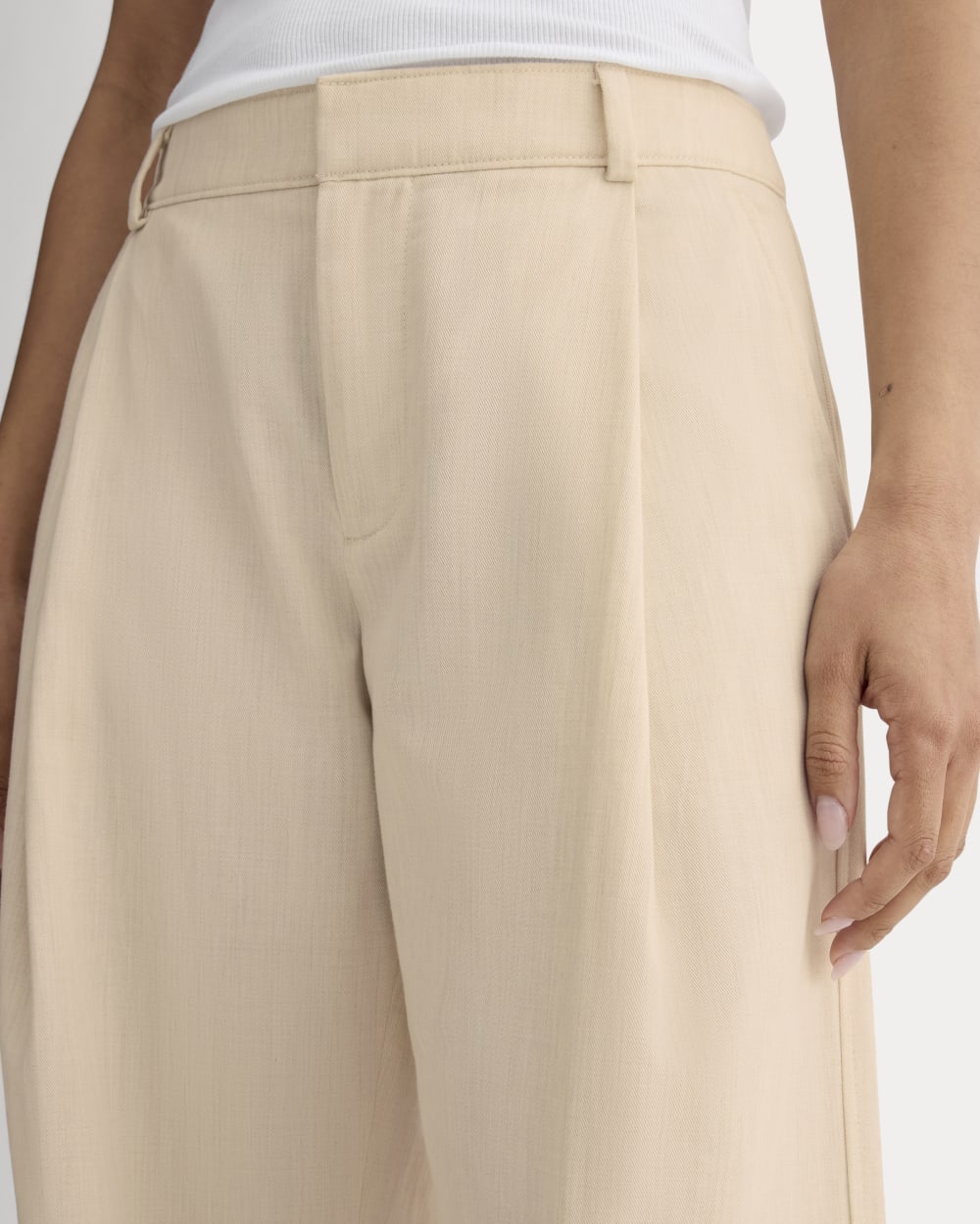 The Low-Rise Chino | Heathered Oat