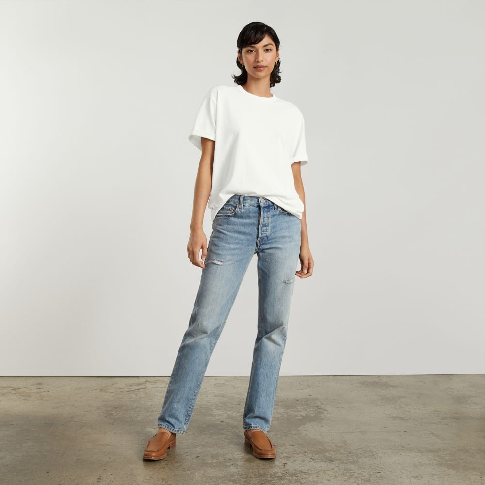 The Everyone Relaxed Hemp Tee | White