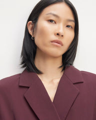 The Drapey Blazer | Burgundy