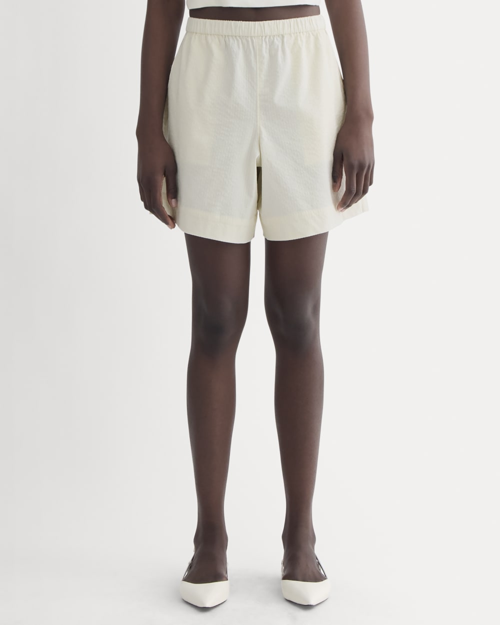 The Seersucker Pull-On Short | Bone