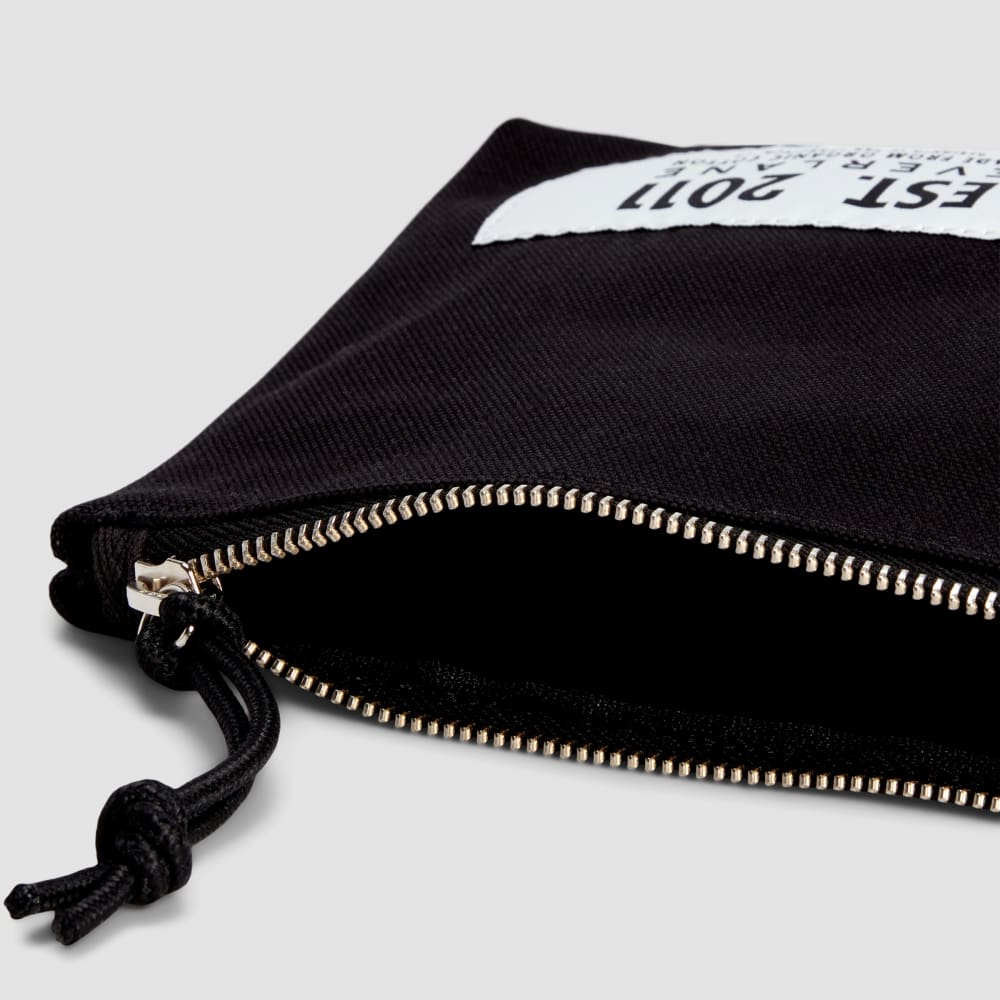 The Organic Canvas Pouch | Black
