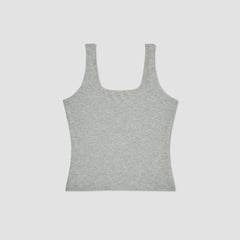 The Supima® Sleeveless Top |  Heathered Grey
