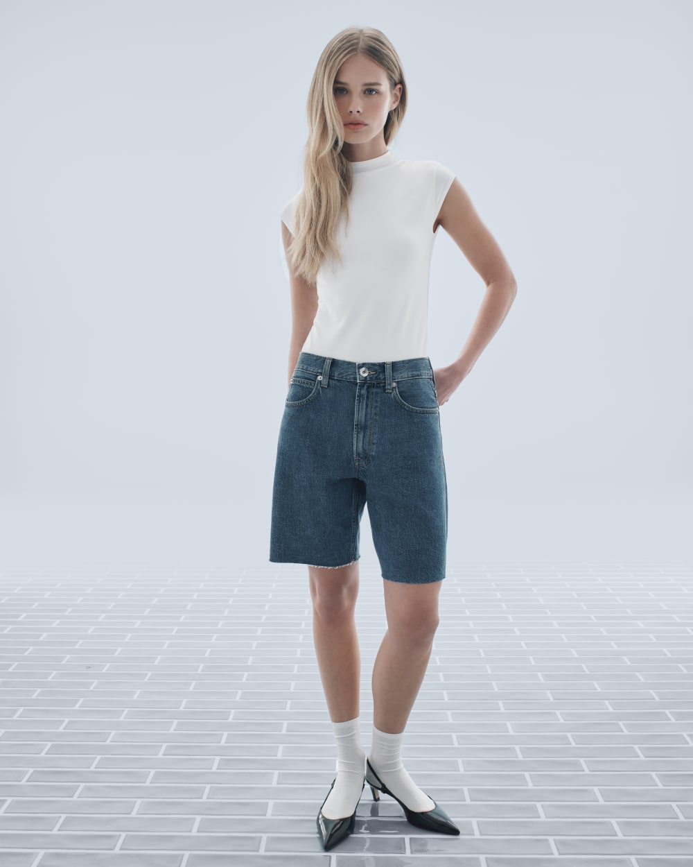The OG Baggy Jean Short | Medium Blue