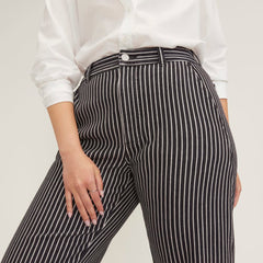 The Utility Barrel Pant | Black / Bone | Regular