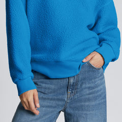 The ReNew Teddy Oversized Crew | Horizon Blue