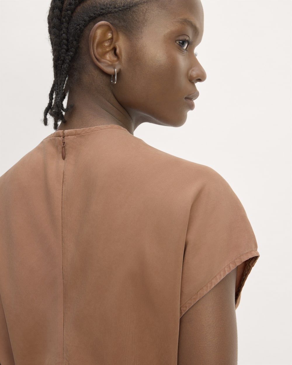 The Drape Top in Butterlite | Carob Brown