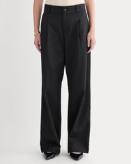 Wide-Leg Trouser in Buttersmooth | Black | 32" Inseam