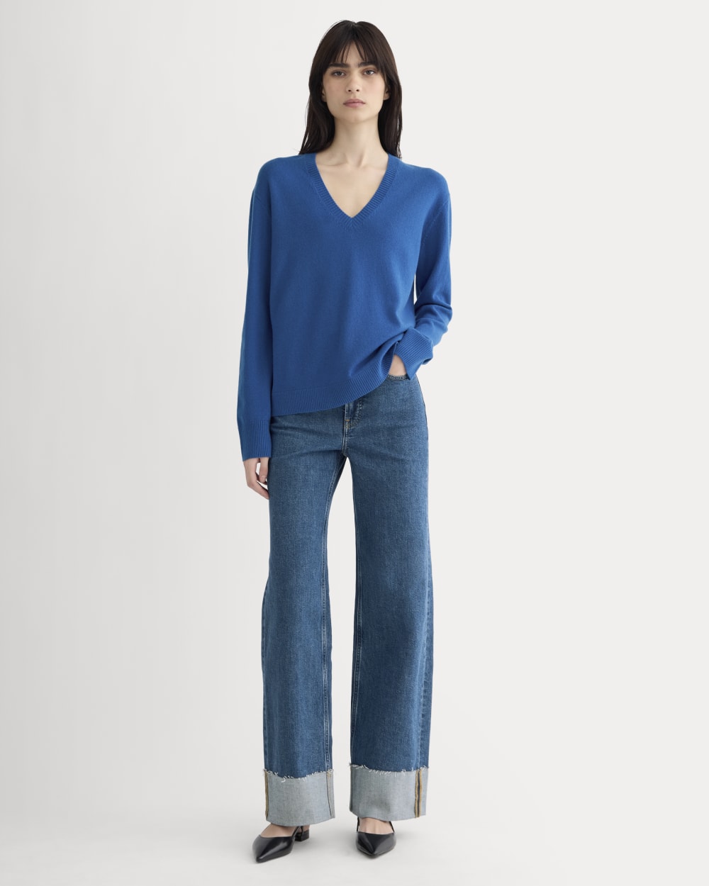 The Classic V in Cashmere | Classic Blue
