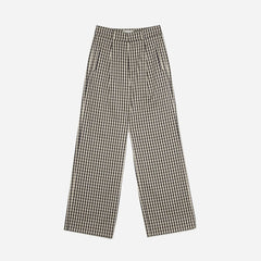 The Draper Pleated Pant in Buttersmooth | Khaki / Black | 32" Inseam