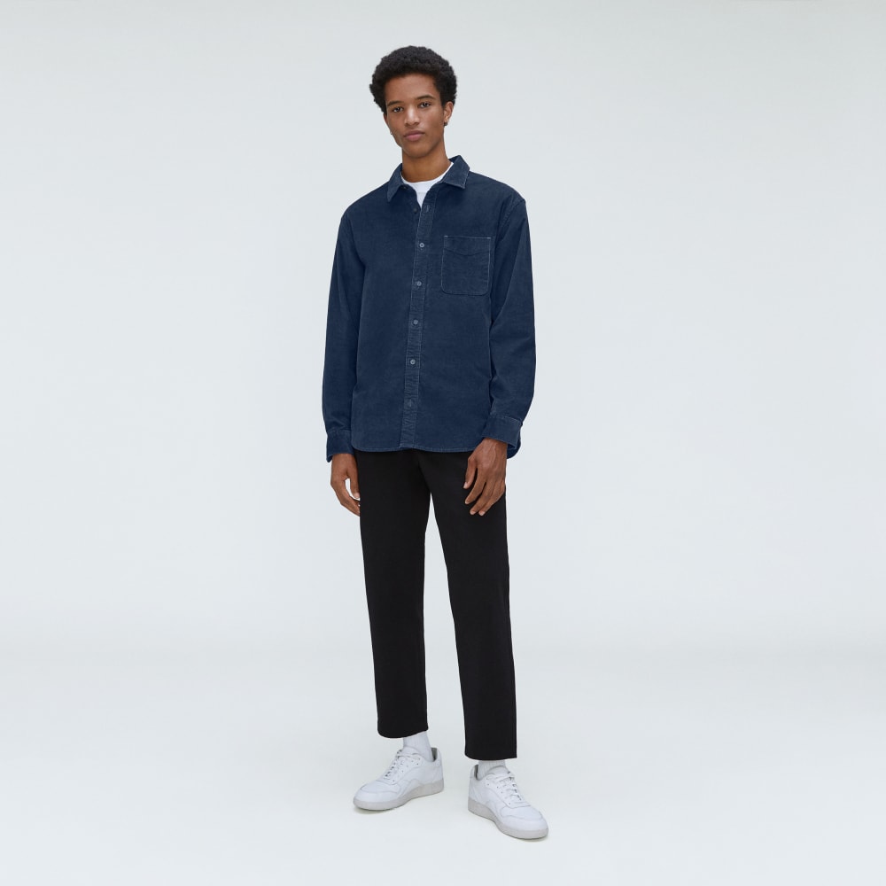 The Relaxed Corduroy Shirt  | Insignia Blue