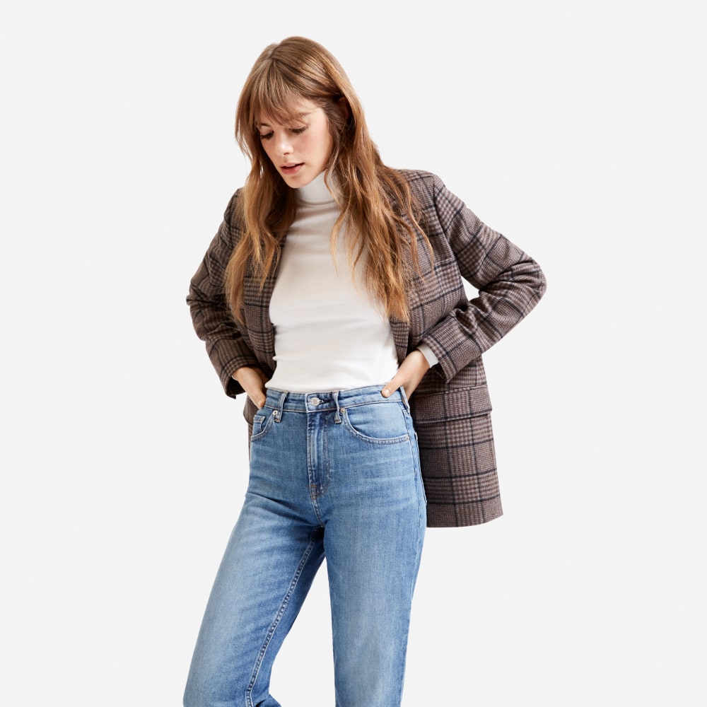 The Super-Straight Jean | Medium Blue Wash | Ankle