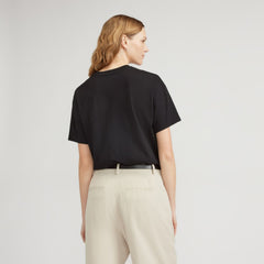 The Organic Cotton Relaxed Pocket Tee | Black