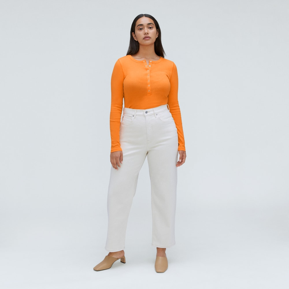 The Luxe Rib Henley | Turmeric