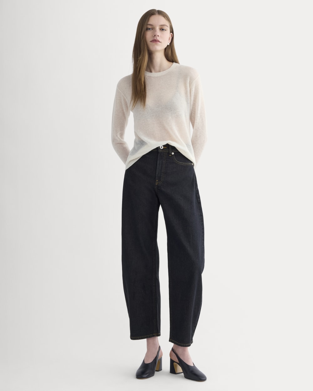 The Air Alpaca™ Relaxed Crew Top | Birch