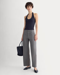 Tailored Drape Seam Pant | Charcoal Grey