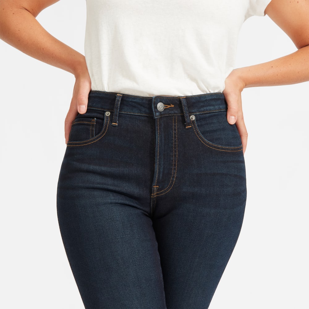 The Curvy Authentic Stretch High-Rise Skinny Jean | Dark Blue Wash | 28.5" Inseam