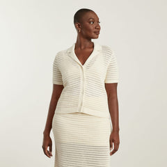 The Crochet Knit Polo | Canvas