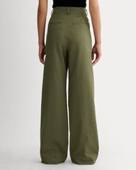 The Draper Pleated Pant in Buttersmooth | Kalamata | 32" Inseam