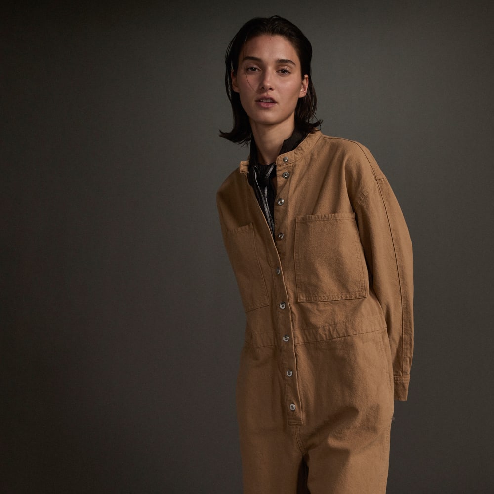 The Canvas Organic Cotton Coverall | Cappuccino