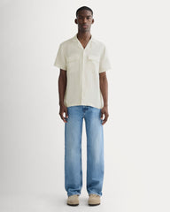 The Resort Shirt in Linen | Natural Chambray