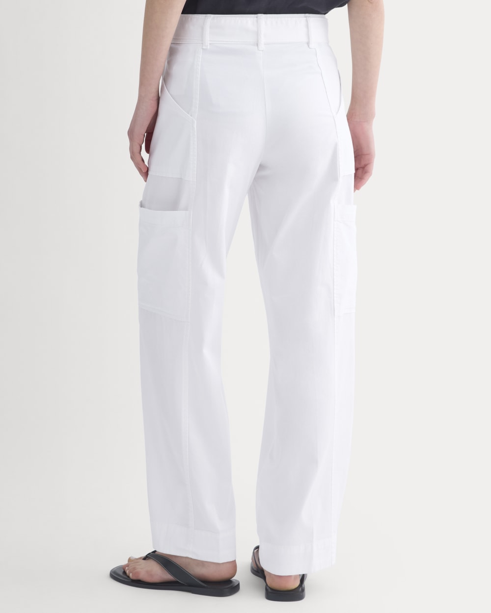 Utility Straight-Leg Cargo Pant | White