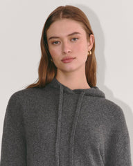 The Oversized Hoodie in Plush Cotton | Charcoal