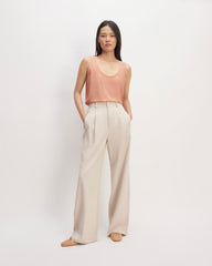 The Scoop Tank in Washable Silk | Blush Pink