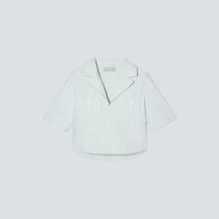 The Oxford Popover | Apricot Tan / Spray