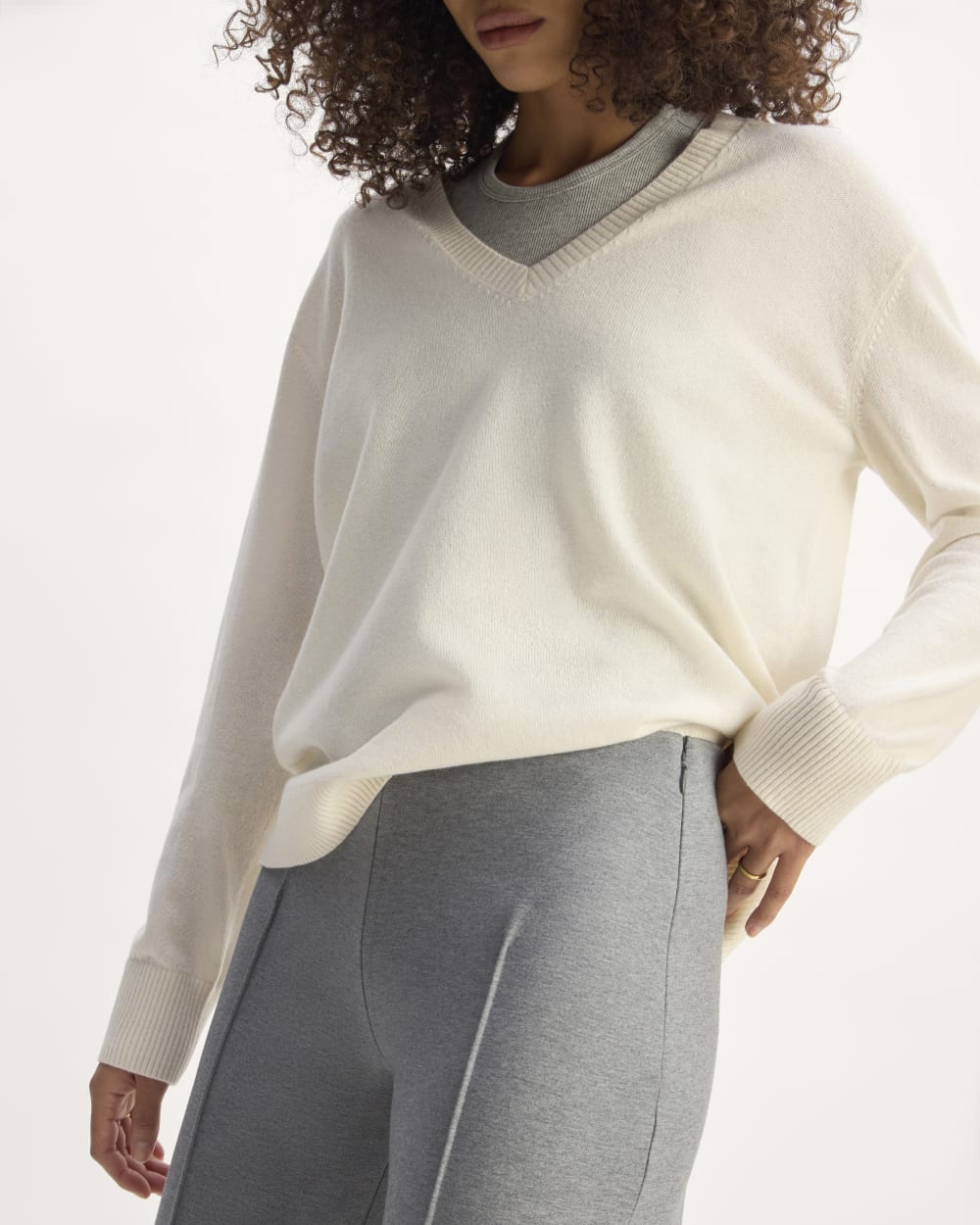 The Dream Trouser | Mid Heather Grey